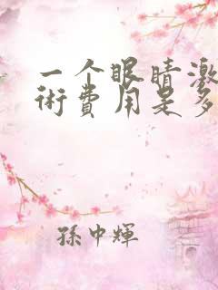 一个眼睛激光手术费用是多少