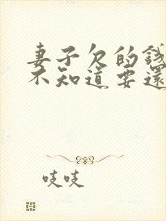 妻子欠的钱丈夫不知道要还吗