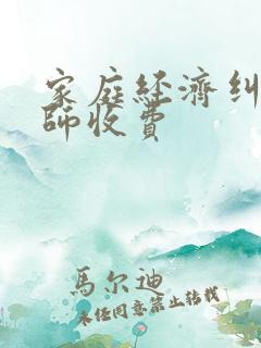 家庭经济纠纷律师收费