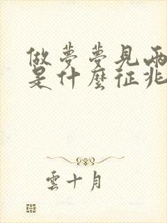 做梦梦见两条蛇是什么征兆