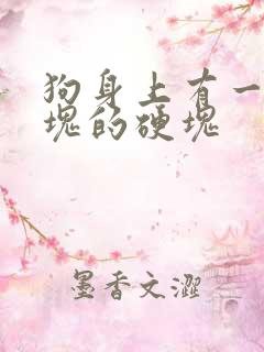 狗身上有一块一块的硬块