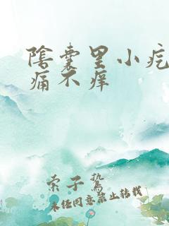 阴囊里小疙瘩不痛不痒