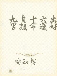 九月十六出生的男孩命运好不好