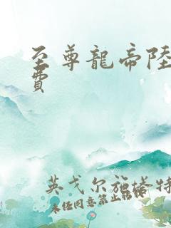 至尊龙帝陆鸣免费