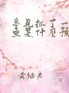 梦见抓了一条大鱼是什么预兆 女性