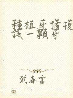 种植牙修复多少钱一颗牙