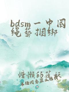 bdsm一中国绳艺捆绑