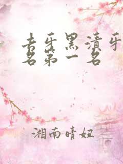 去牙黑渍牙膏排名第一名