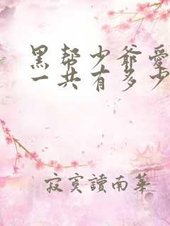 黑帮少爷爱上我一共有多少集