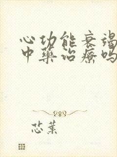 心功能衰竭能吃中药治疗吗