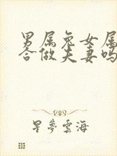 男属兔女属羊适合做夫妻吗