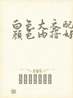 白色大衣配什么颜色内搭好看