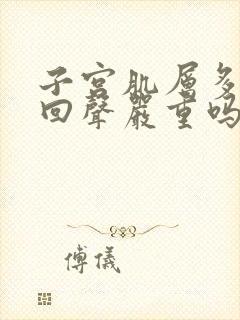 子宫肌层多个低回声严重吗