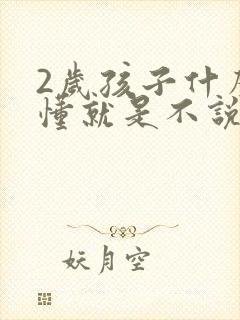 2岁孩子什么都懂就是不说话怎么办