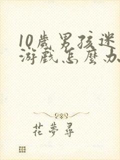 10岁男孩迷恋游戏怎么办