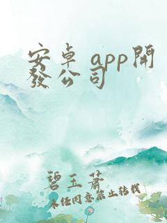 安卓 app开发公司