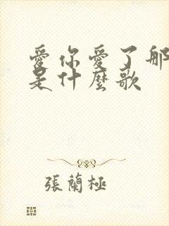 爱你爱了那么久是什么歌