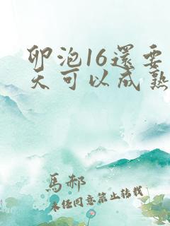 卵泡16还要几天可以成熟