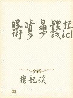 眼睛晶体植入手术多少钱icl