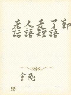 老人走了节哀的话语短语