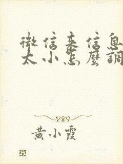 微信来信息声音太小怎么调大声