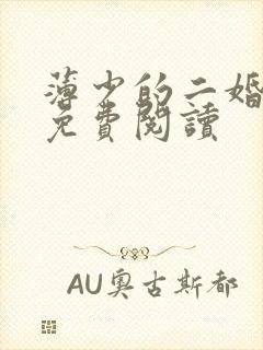 薄少的二婚罪妻免费阅读