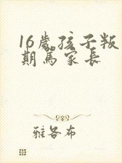 16岁孩子叛逆期骂家长