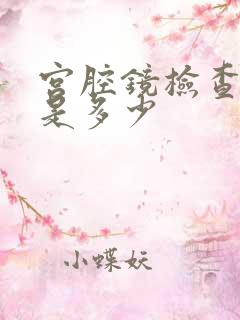 宫腔镜检查费用是多少