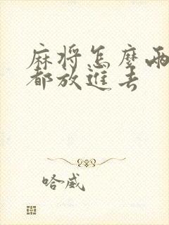 麻将怎么两副牌都放进去