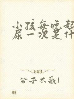 小孩每晚起床夜尿一次是什么原因