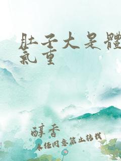 肚子大是体内湿气重