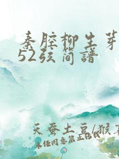 秦腔柳生芽二胡52弦简谱