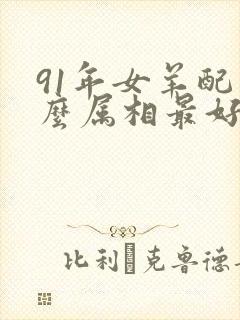 91年女羊配什么属相最好