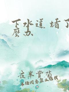 下水道 堵了怎么办