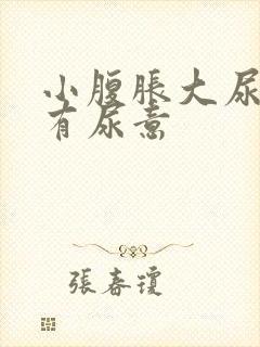 小腹胀大尿急总有尿意