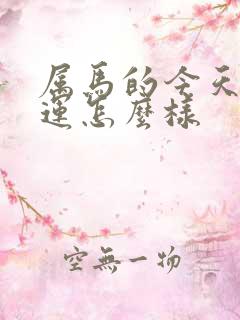 属马的今天偏财运怎么样