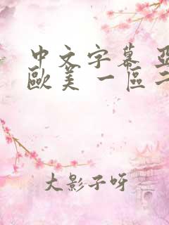 中文字幕 亚洲欧美 一区二区