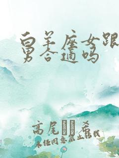 白羊座女跟天秤男合适吗