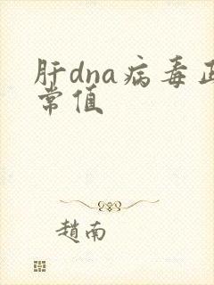 肝dna病毒正常值