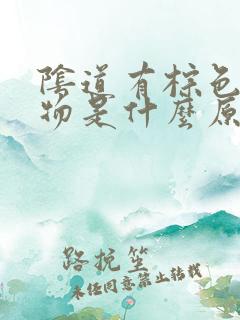 阴道有棕色分泌物是什么原因