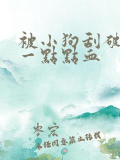 被小狗刮破皮出一点点血