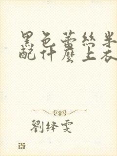 黑色蕾丝半身裙配什么上衣好看