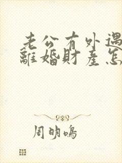 老公有外遇起诉离婚财产怎么分割