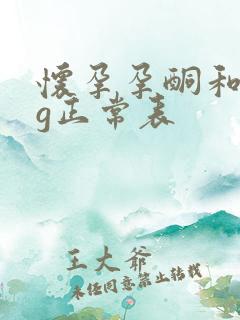 怀孕孕酮和hcg正常表