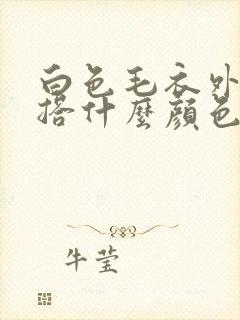 白色毛衣外套内搭什么颜色好看