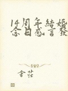 14周年结婚纪念日感言发朋友圈