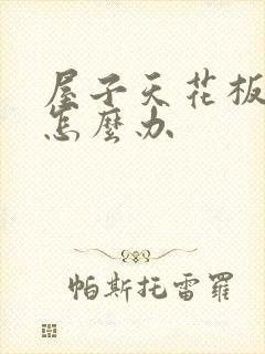 屋子天花板漏水怎么办