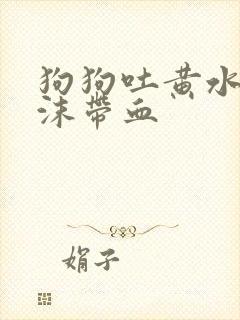 狗狗吐黄水带泡沫带血