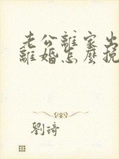 老公离家出走想离婚怎么挽回