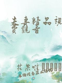 夫妻精品视频免费观看